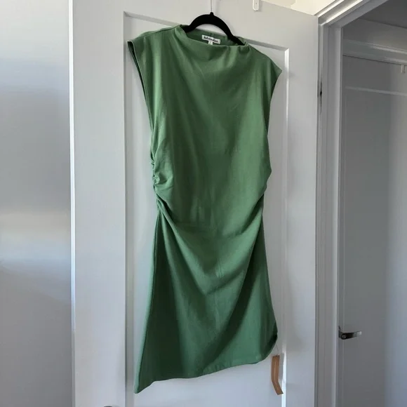Reformation green Alden stretch knit mini dress - size XL NWT - Picture 7 of 12